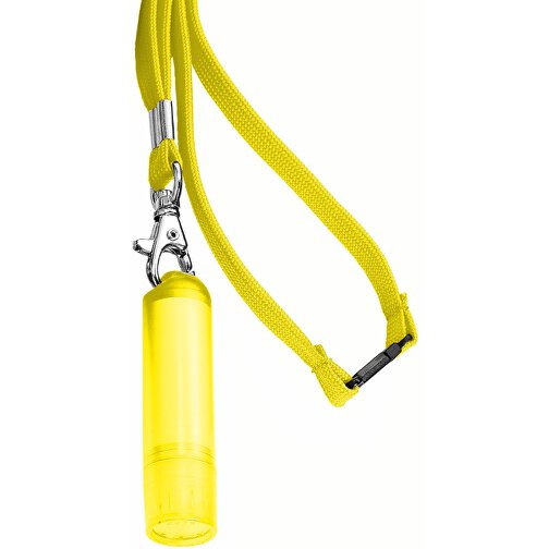 VitaLip® 'Premium' Freestyle Mit Lanyard , gelb gefrostet, PS, 6,30cm (Höhe), Bild 1