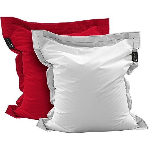 Sitzsack Mini Lounger, Inkl. Einseitigem Digitaldruck , rot, 40% Repreve® / 60% Polyester, 130,00cm x 20,00cm x 100,00cm (Länge x Höhe x Breite), Bild 2
