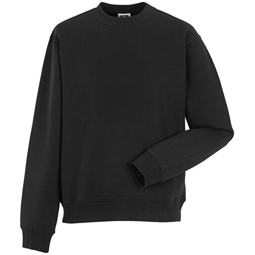 Authentic Sweatshirt , Russell, schwarz, 80 % Baumwolle, 20 % Polyester, XS, , Bild 1