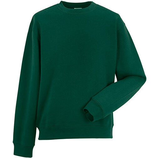 Authentic Sweatshirt , Russell, flaschengrün, 80 % Baumwolle, 20 % Polyester, M, , Bild 1