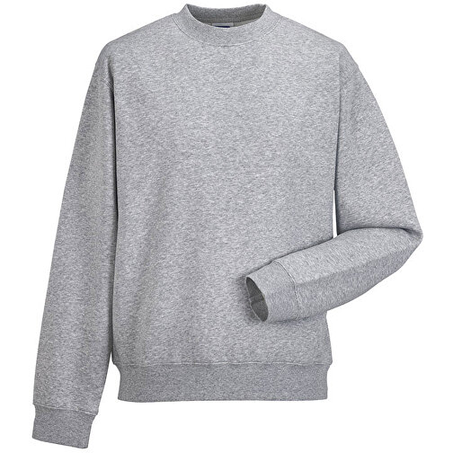 Authentic Sweatshirt , Russell, oxfordgrau, 80 % Baumwolle, 20 % Polyester, 2XL, , Bild 1