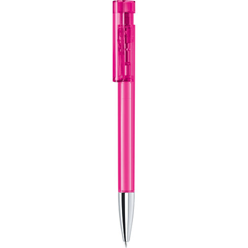 Senator® Liberty Clear MTT Druckkugelschreiber , Senator, pink, Kunststoff, 14,50cm x 1,10cm x 1,50cm (Länge x Höhe x Breite), Bild 1