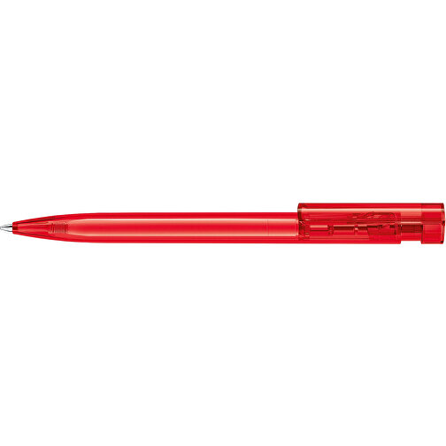 Senator® Liberty Clear Druckkugelschreiber , Senator, rot, Kunststoff, 11,00cm x 145,00cm x 15,00cm (Länge x Höhe x Breite), Bild 3