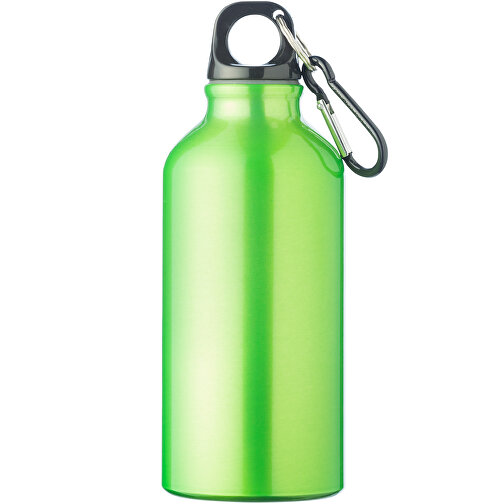 Auslaufsichere Trinkflasche Aluminium  - 400 Ml , apfelgrün, Aluminium, 17,50cm (Höhe), Bild 8