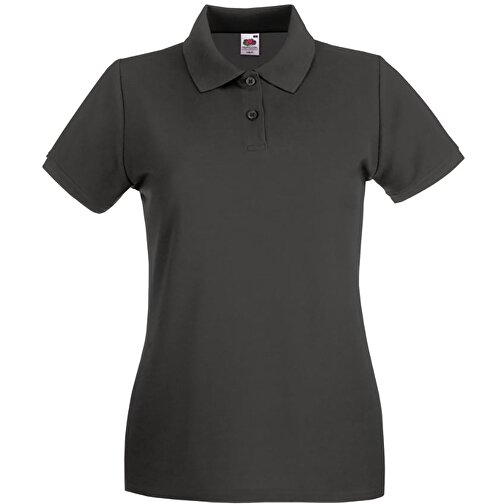 New Lady-Fit Premium Polo , Fruit of the Loom, graphit, 100 % Baumwolle, XL, , Bild 1