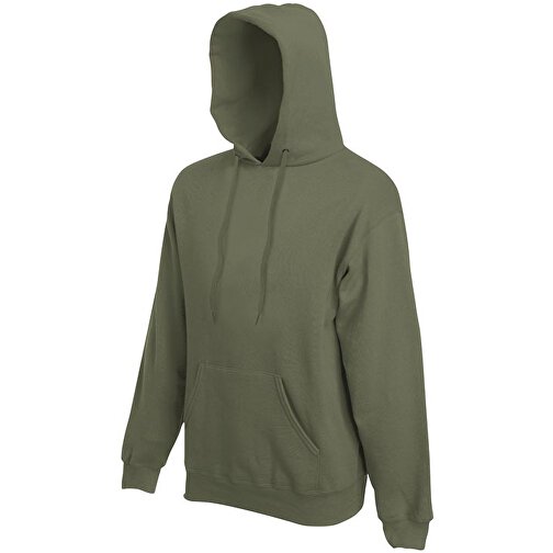 Hooded Sweat , Fruit of the Loom, oliv, 70 % Baumwolle, 30 % Polyester, 2XL, , Bild 1