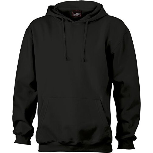 Hooded Sweat , James Nicholson, schwarz, 80 % Baumwolle / 20 % Polyester, XL, , Bild 1