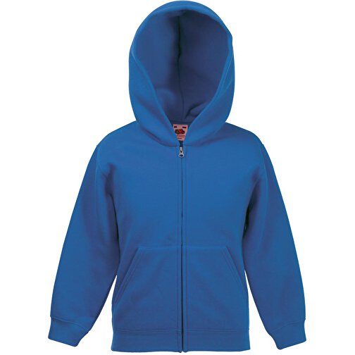 Kids Premium Hooded Sweat Jacket , Fruit of the Loom, royal, 70 % Baumwolle, 30 % Polyester, 128, , Bild 1
