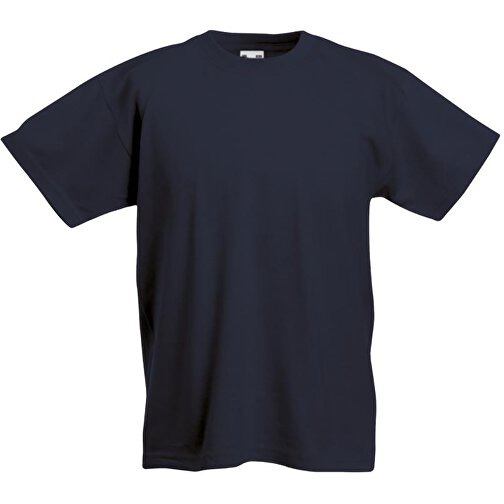 Kids Valueweight T-Shirt , Fruit of the Loom, deep navy, 100 % Baumwolle, 128, , Bild 1