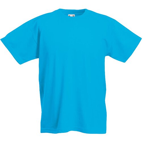 Kids Valueweight T-Shirt , Fruit of the Loom, azurblau, 100 % Baumwolle, 104, , Bild 1