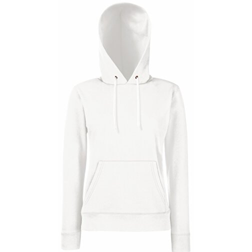 Lady-Fit Hooded Sweat , Fruit of the Loom, weiss, 80 % Baumwolle / 20 % Polyester, S, , Bild 1