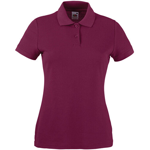 Lady-Fit 65/35 Polo , Fruit of the Loom, burgund, 35 % Baumwolle / 65 % Polyester, 2XL, , Bild 1