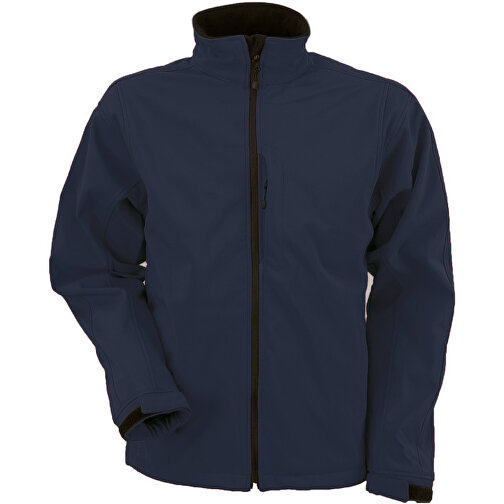 Men´s Softshell Jacket , James Nicholson, navy, 95 % Polyester, 5 % Elastan, L, , Bild 1