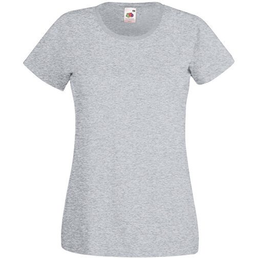 New Lady-Fit Valueweight T , Fruit of the Loom, grau meliert, 97 % Baumwolle / 3 % Polyester, M, , Bild 1