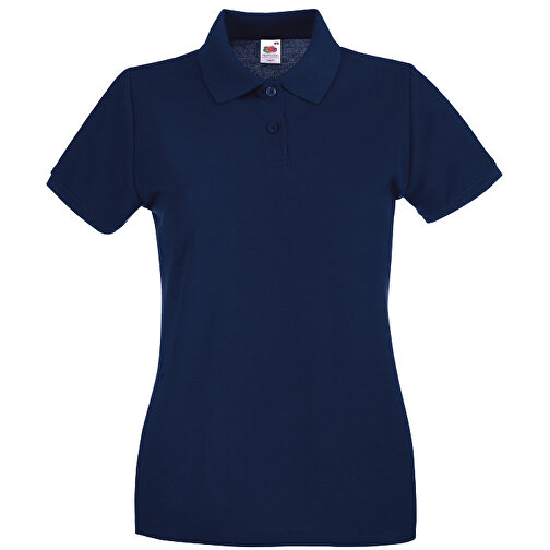 New Lady-Fit Premium Polo , Fruit of the Loom, navy, 100 % Baumwolle, L, , Bild 1