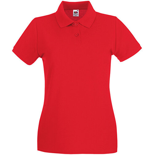 New Lady-Fit Premium Polo , Fruit of the Loom, rot, 100 % Baumwolle, 2XL, , Bild 1