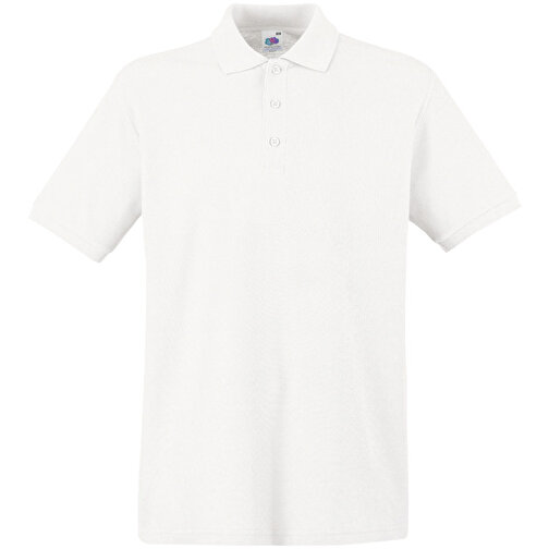New Premium Polo , Fruit of the Loom, weiss, 100 % Baumwolle, L, , Bild 1