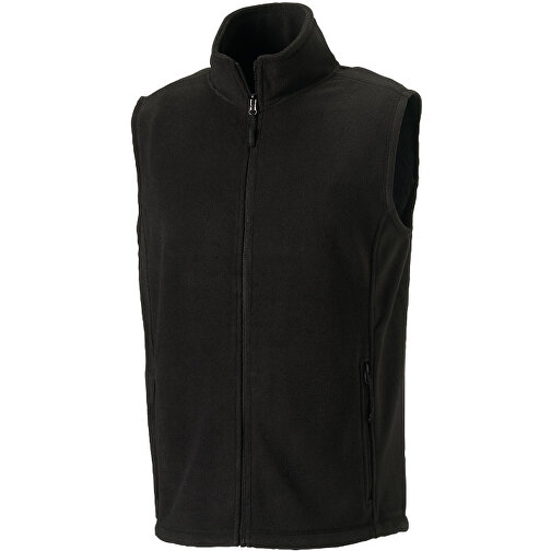 Outdoor Fleece Gilet , Russell, schwarz, 100 % Polyester, M, , Bild 1