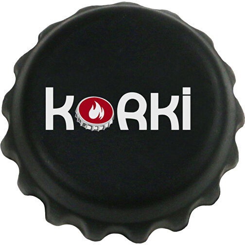 Korki - Flaschenverschluss , schwarz, Silikon, , Bild 2
