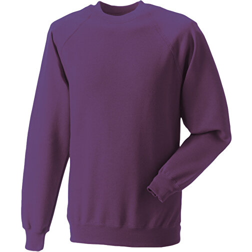 Raglan Sweatshirt , Russell, lila, 47 % Baumwolle / 53 % Polyester, L, , Bild 1