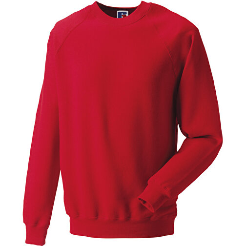 Raglan Sweatshirt , Russell, rot, 47 % Baumwolle / 53 % Polyester, 2XL, , Bild 1