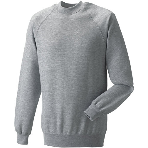 Raglan Sweatshirt , Russell, oxfordgrau, 47 % Baumwolle / 53 % Polyester, XL, , Bild 1
