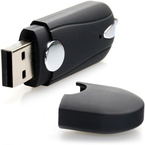 USB-Stick TANGO 4GB , Promo Effects MB , schwarz MB , 4 GB , Kunststoff MB , 3 - 10 MB/s MB , 7,00cm x 1,00cm x 2,10cm (Länge x Höhe x Breite), Bild 2