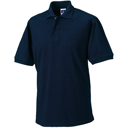 Strapazierfähiges Polo Aus Mischgewebe , Russell, navy blau, 65 % Polyester, 35 % Baumwolle, 6XL, , Bild 1