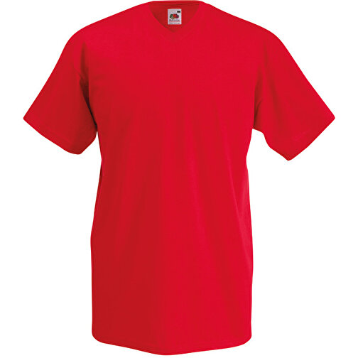 Value V-Neck T-Shirt , Fruit of the Loom, rot, 100 % Baumwolle, 2XL, , Bild 1