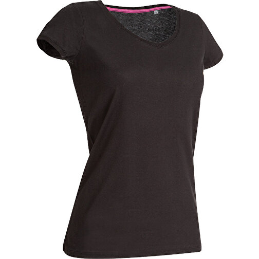 Women V-Neck Shirt Megan , Stedman, schwarz opal, XL, , Bild 1