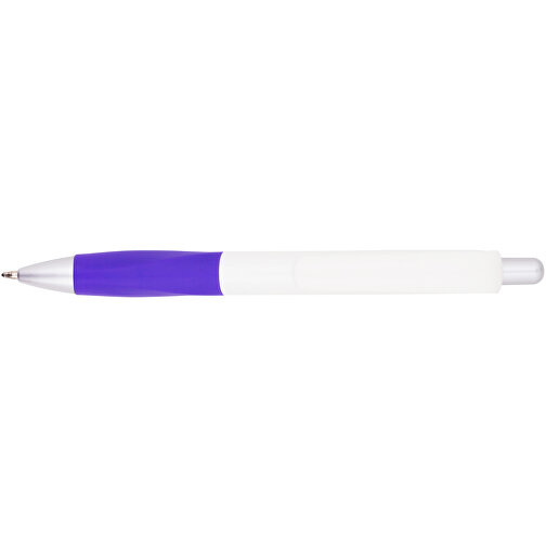 Kugelschreiber Muscle , Promo Effects, lila / weiß, Kunststoff, 14,10cm (Länge), Bild 5