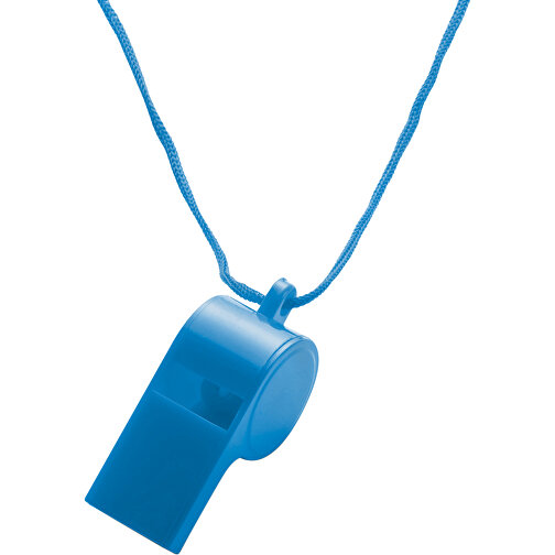 Trillerpfeife Aus Kunststoff Josh , blau, Nylon, PS, 5,60cm x 2,50cm x 2,00cm (Länge x Höhe x Breite), Bild 1