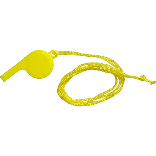 Trillerpfeife Aus Kunststoff Josh , gelb, Nylon, PS, 5,60cm x 2,50cm x 2,00cm (Länge x Höhe x Breite), Bild 2