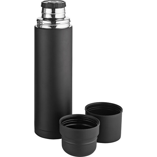 Metmaxx® termosflaske 'DoubleCupDesign' svart med klikklås, Bilde 1
