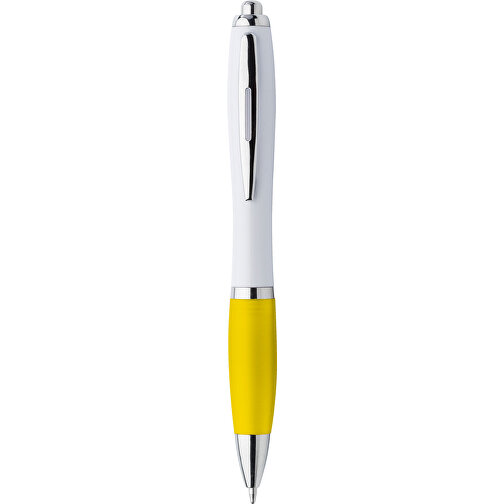 Kugelschreiber Aus Kunststoff Swansea , gelb, ABS, Plastik, Metall, 14,20cm (Höhe), Bild 1