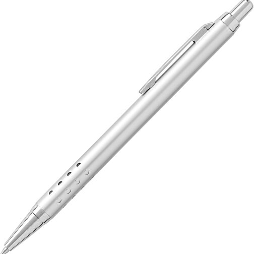 Bolígrafo en aluminio con pulsador cromado. Tinta azul, Imagen 2