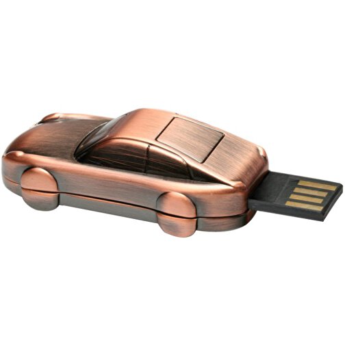 USB-Stick CAR 16GB , Promo Effects MB , kupfer MB , 16 GB , Zinklegierung MB , 3 - 10 MB/s MB , 5,50cm x 1,70cm x 2,70cm (Länge x Höhe x Breite), Bild 3