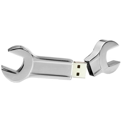 USB-Stick TOOL 2GB , Promo Effects MB , silber MB , 2 GB , Zinklegierung MB , 3 - 10 MB/s MB , 8,50cm x 0,80cm x 2,70cm (Länge x Höhe x Breite), Bild 1