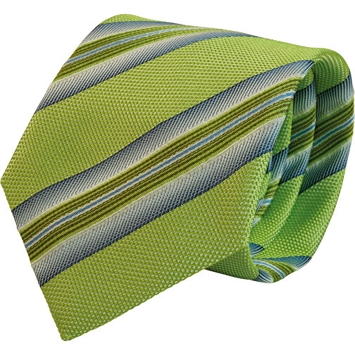 Krawatte, Reine Seide, Jacquardgewebt , grün, reine Seide, 148,00cm x 7,50cm (Länge x Breite), Bild 1