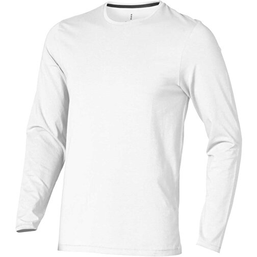 Ponoka Langarmshirt Für Herren , Green Concept, weiß, Single jersey Strick 95% Bio Baumwolle, 5% Elastan, 200 g/m2, XXL, , Bild 1