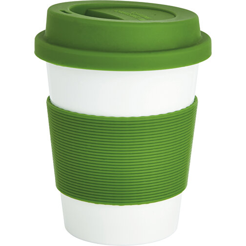 ECO PLA Kaffeebecher, Grün , grün, PLA, 12,30cm (Höhe), Bild 1
