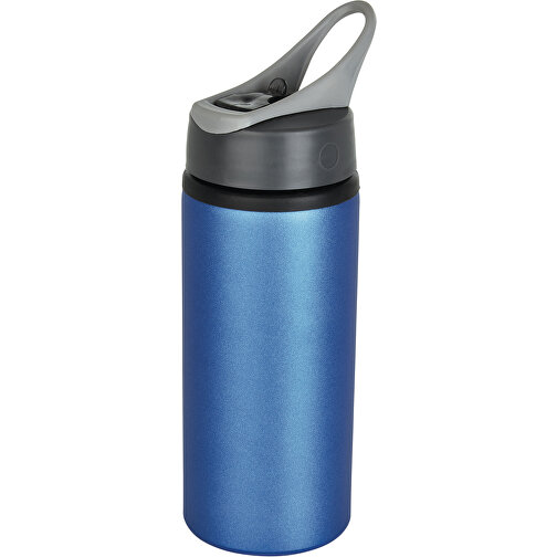 Aluminium Sportflasche, Blau , blau, Aluminium, 22,30cm (Höhe), Bild 1