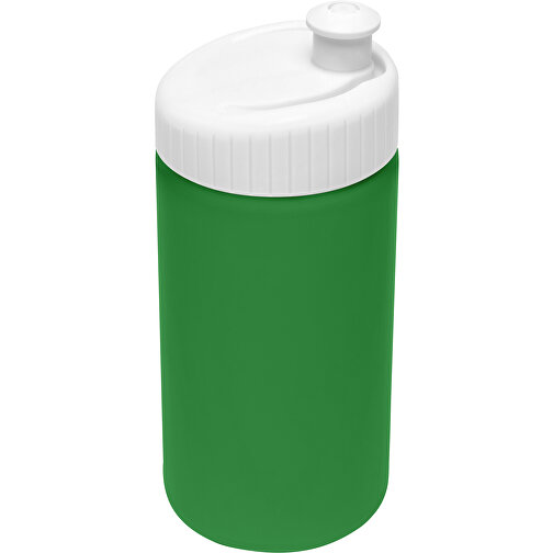 Sportflasche Design 500ml , weiß / grün, LDPE & PP, 17,80cm (Höhe), Bild 2
