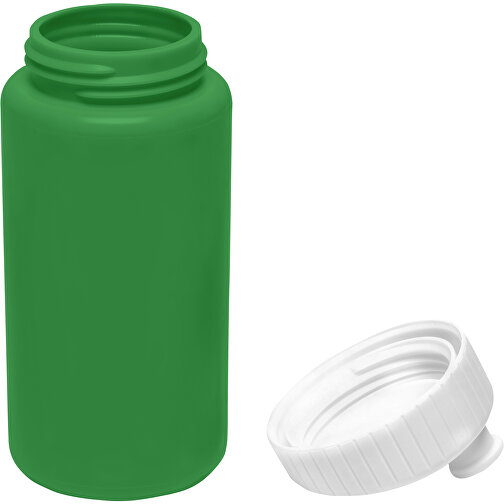 Sportflasche Design 500ml , weiß / grün, LDPE & PP, 17,80cm (Höhe), Bild 4
