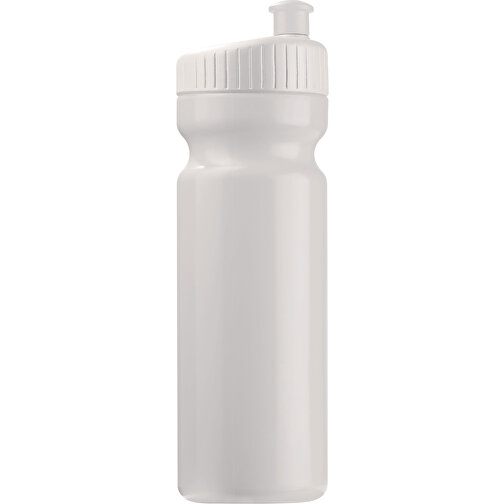 Sportflasche Design 750ml , weiß, LDPE & PP, 24,80cm (Höhe), Bild 1