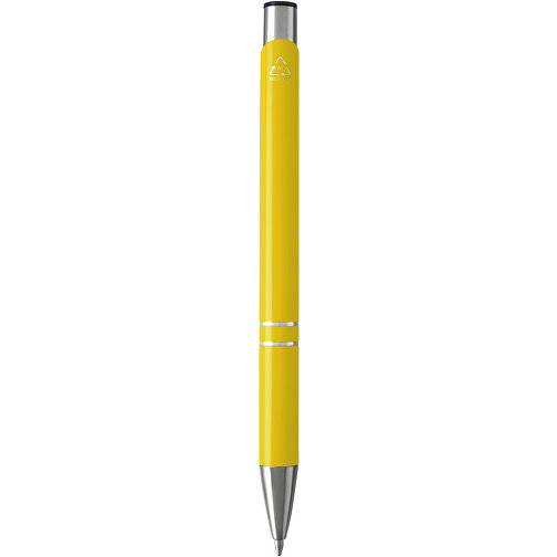 Moneta Kugelschreiber Aus Recyceltem Aluminium , gelb, Recycled Aluminium, ABS Kunststoff, Eisen, 13,60cm (Länge), Bild 7