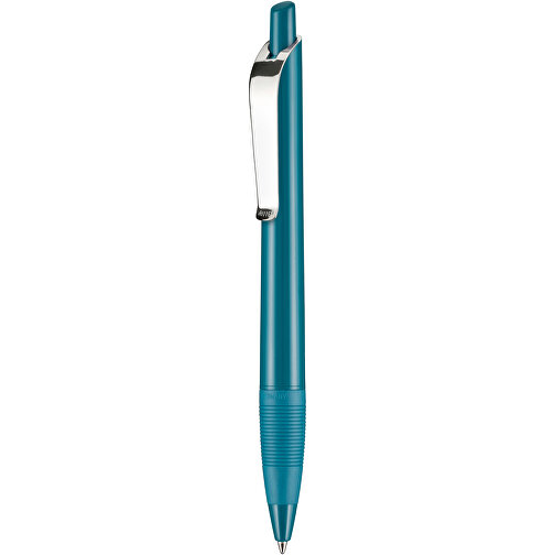 Kugelschreiber Bond Shiny , Ritter-Pen, petrol-türkis, ABS u. Metall, 14,30cm (Länge), Bild 1