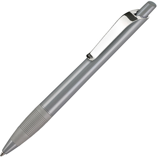 Kugelschreiber Bond Shiny , Ritter-Pen, steingrau, ABS u. Metall, 14,30cm (Länge), Bild 2