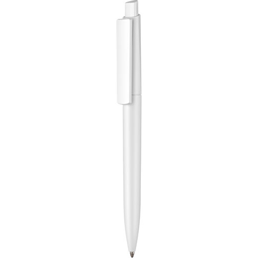Kugelschreiber Crest , Ritter-Pen, weiss, ABS-Kunststoff, 14,90cm (Länge), Bild 1