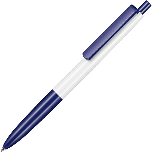 Kugelschreiber New Basic , Ritter-Pen, weiss/nachtblau, ABS-Kunststoff, 13,40cm (Länge), Bild 2